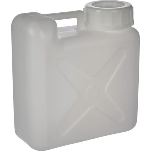 トラスコ中山(TRUSCO) 広口 扁平缶 ホワイト 10L 9個 【ケース販売】 T0192
