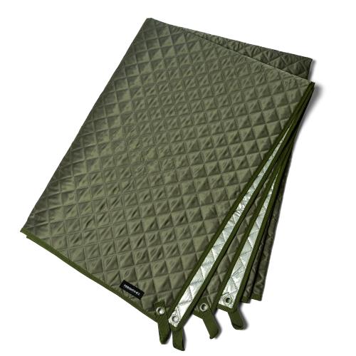 Verontimee レジャーシート 厚手 大判 210×145cm 両面防水 アルミコーティング 収納袋付き 2-6人用 キャンプ/ピクニック/テントマット対応 グランドシート 耐水圧 10000mm 試験合格 (グリーン)