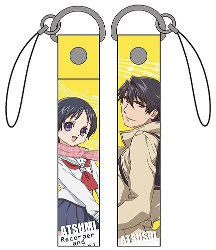 あつしとあつみのストラップ[リコーダーとランドセル]画像