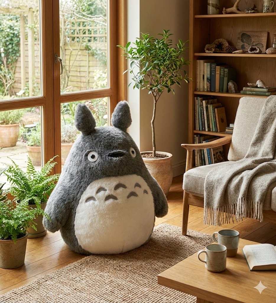 楽天市場】となりのトトロ 大トトロ お昼寝クッション グレー (ジブリ