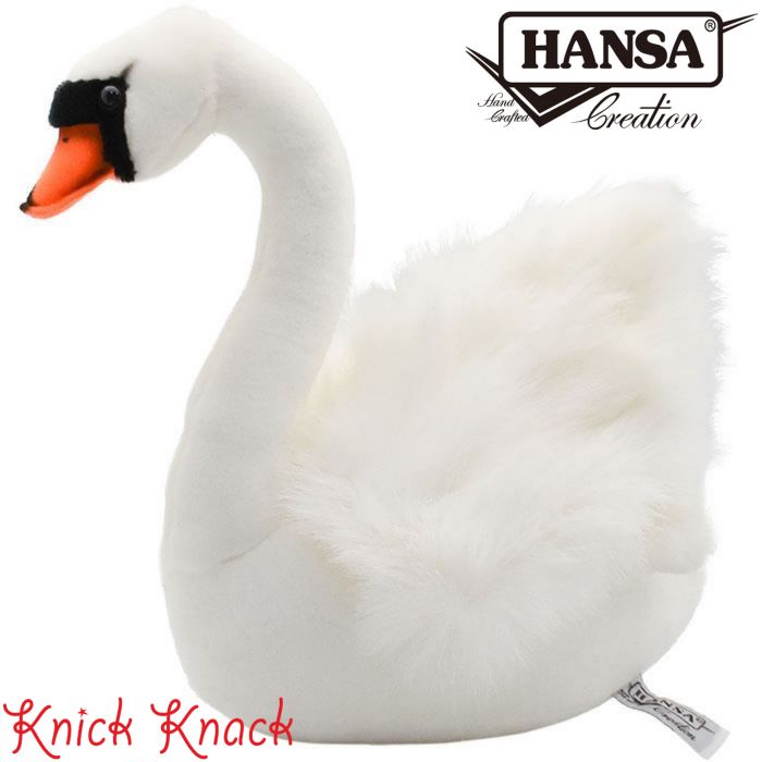 【送料無料】HANSA ハクチョウ BH2983 ハンサ リアル 動物 ぬいぐるみ かわいい グッズ 雑貨 置物 オブジェ インテリア とり 鳥