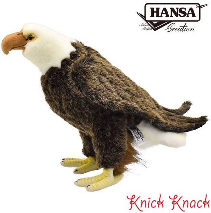 【貨物輸送無料】HANSA ハクトウワシ BH5616 ハンサ 写実的 毛の荒物 ぬいぐるみ 愛くるしい グッズ 雑貨 飾りつけ オブジェ 室内装飾 白頭鷲 とり 鳥