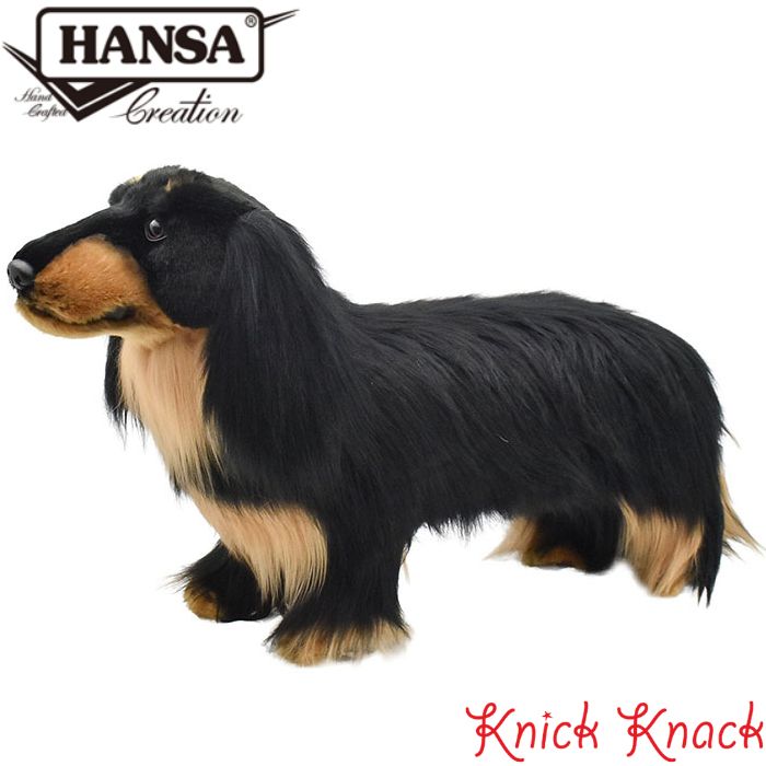 楽天市場】【送料無料】HANSA ミニチュアダックスフンド 仔 BH4002