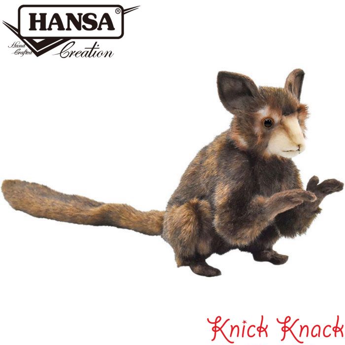 【送料無料】HANSA アイアイ BH5166 ハンサ リアル 動物 ぬいぐるみ かわいい グッズ 雑貨 置物 オブジェ インテリア 指猿 サル