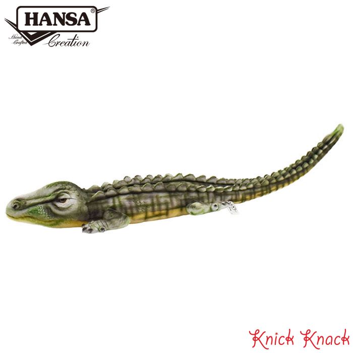 【送料無料】HANSA ワニ BH6475 ハンサ リアル 動物 ぬいぐるみ かわいい グッズ 雑貨 置物 オブジェ インテリア 鰐