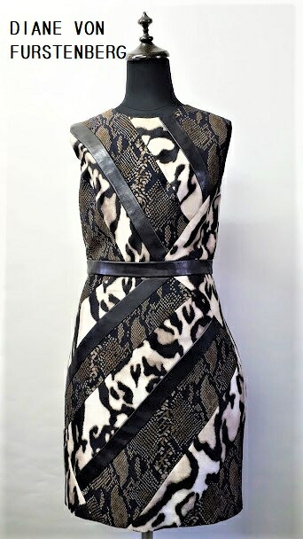 ダイアン フォン ファステンバーグ 【Diane Von Furstenberg】 ノースリーブ（S/LS）ワンピース　サイズ２ ランクA　 (中古）