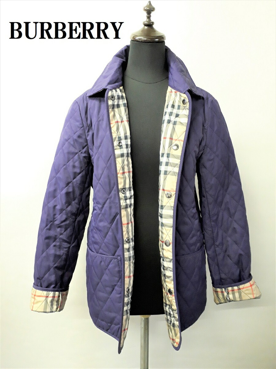 楽天市場】バーバリー BURBERRY 8003275 JACKET NAVY キルティング