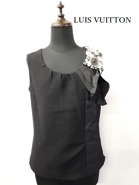 ルイ・ヴィトン【LUIS VUITTON】wool /silk 　sleeveless topsサイズ３６(中古)　ランクA｜ブランドリサイクルknicknac