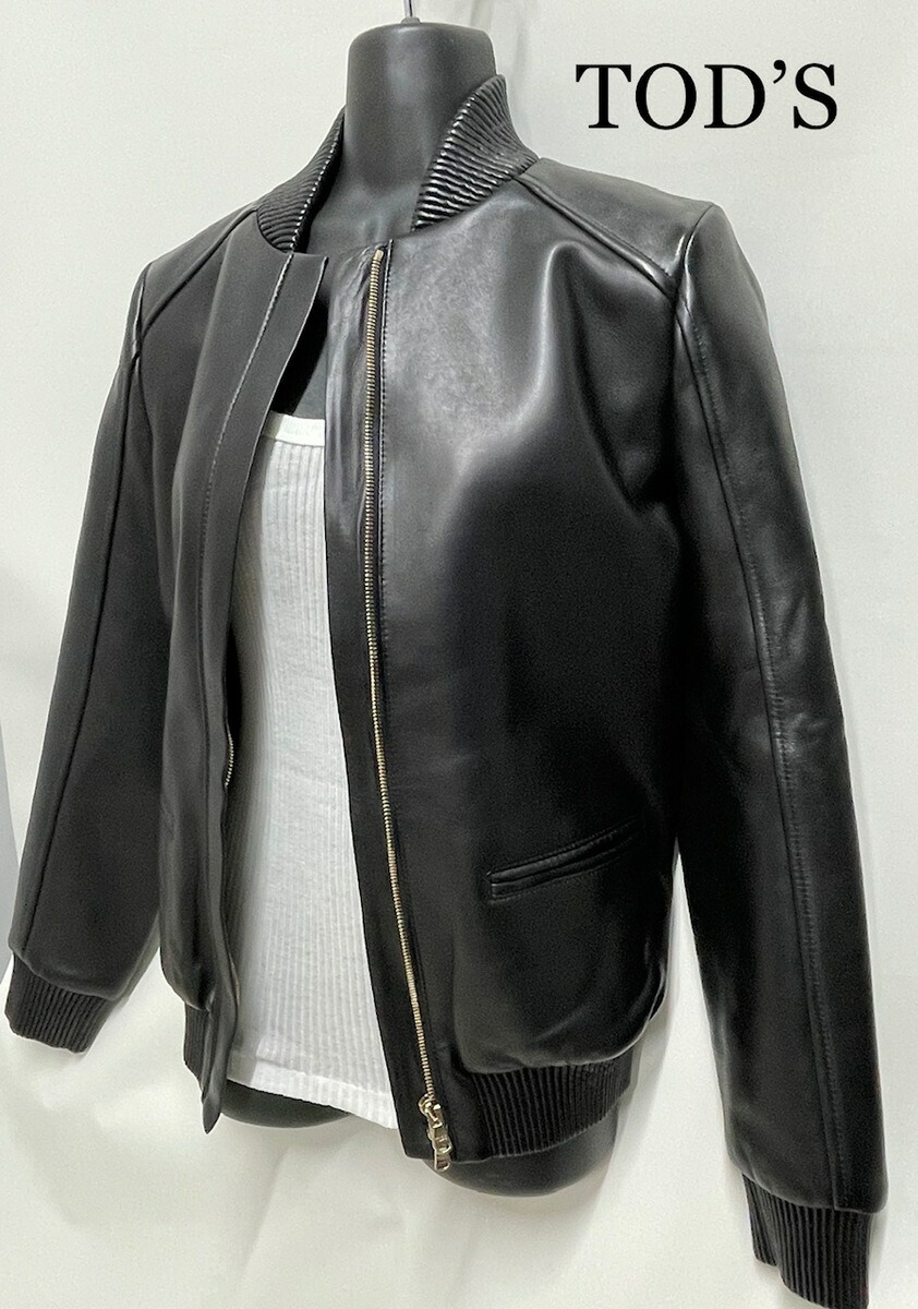 楽天市場】【値下げしました】【TOD'S】トッズ ラムレザーフーディー