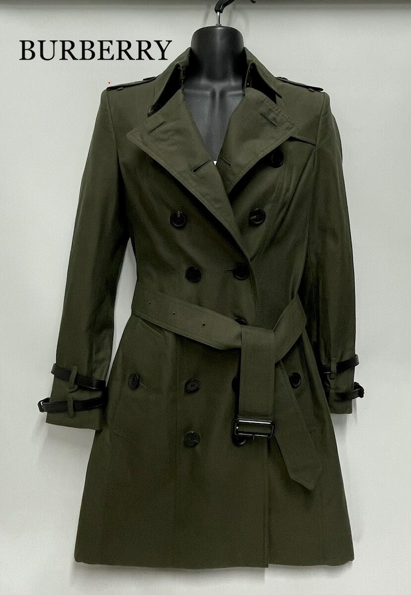 楽天市場】BURBERRY バーバリー トレンチコート コットン ハニー