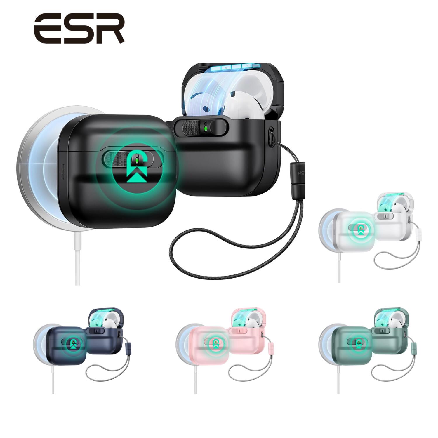 楽天市場】ESR AirPods 第4世代ケース（HaloLock）AirPods第4世代(2024