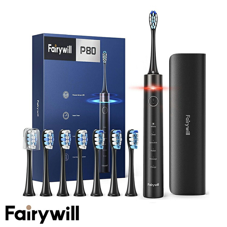 楽天市場】【メール便送料無料】Fairywill (フェアリーウィル) 口腔洗浄器 FW5020用替えブラシ 4個入り ブラック ホワイト :  ナイコムオンラインストア