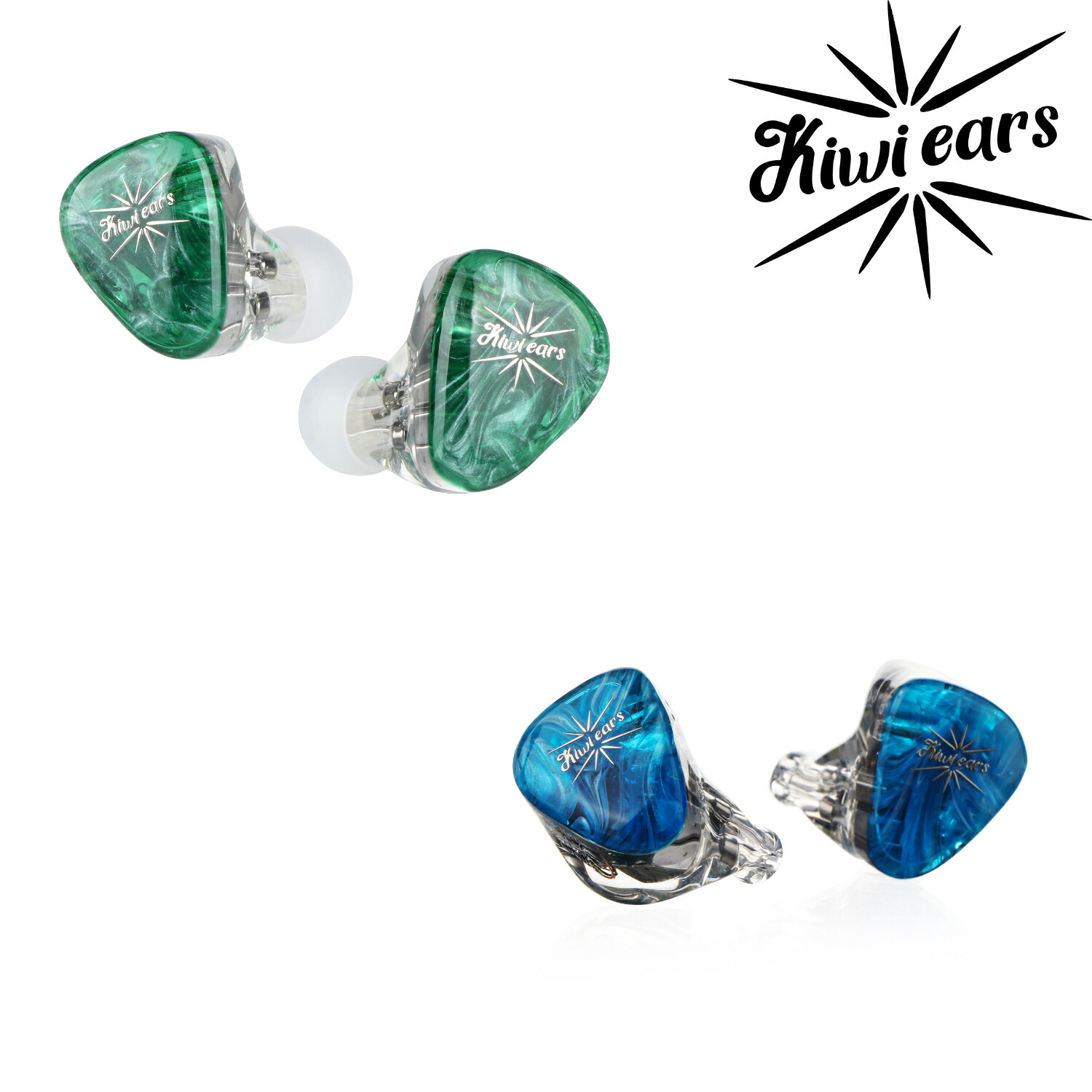 【1/27まで出品】Kiwi ears ORCHESTRA LITE リケーブル Kiwi Ears Orchestra Lite Blue ブルー 有線イヤホン リケーブル対応