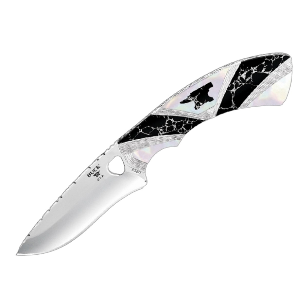 BUCK バック ナイフ ペインテッド ポニー 100台限定 420HC パール Painted Pony フィックスド 固定刃 キャンプナイフ ブッシュクラフト サバイバル ハンティング ハンター 薪割り フェザー フィッシング 防災 緊急時 正規品 本物保証｜アウトドアナイフ専門グローイング