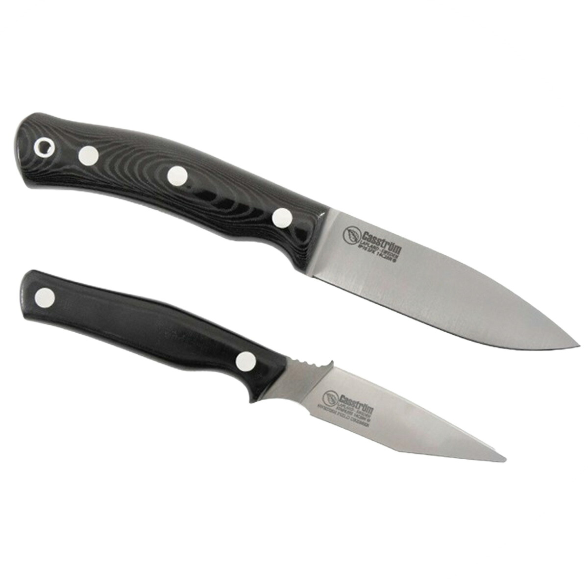 Casstrom カストロム スェディッシュ ハンターコンボ ナイフ2本セット No10 フォレスト フィールドドレッサー 14C28N ブラック マイカルタ Forest ブッシュクラフト キャンプナイフ アウトドア 外あそび｜アウトドアナイフ専門グローイング