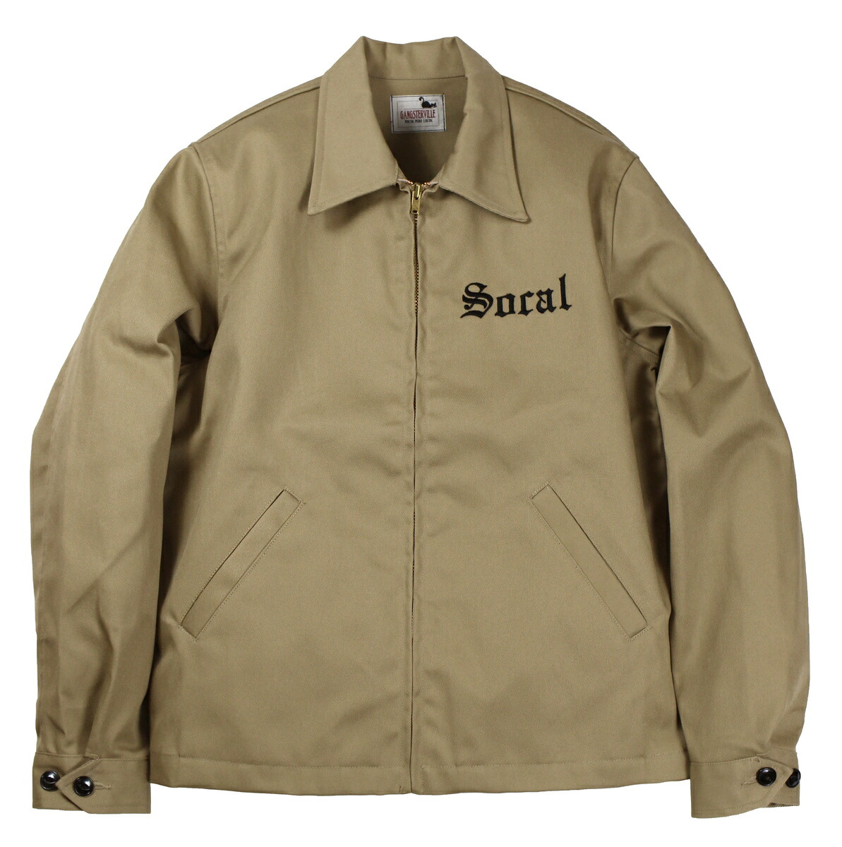 GANGSTERVILLE [-SOCAL - WORK JACKET- BEIGE size.S,M,L,XL]｜KNOCK 店