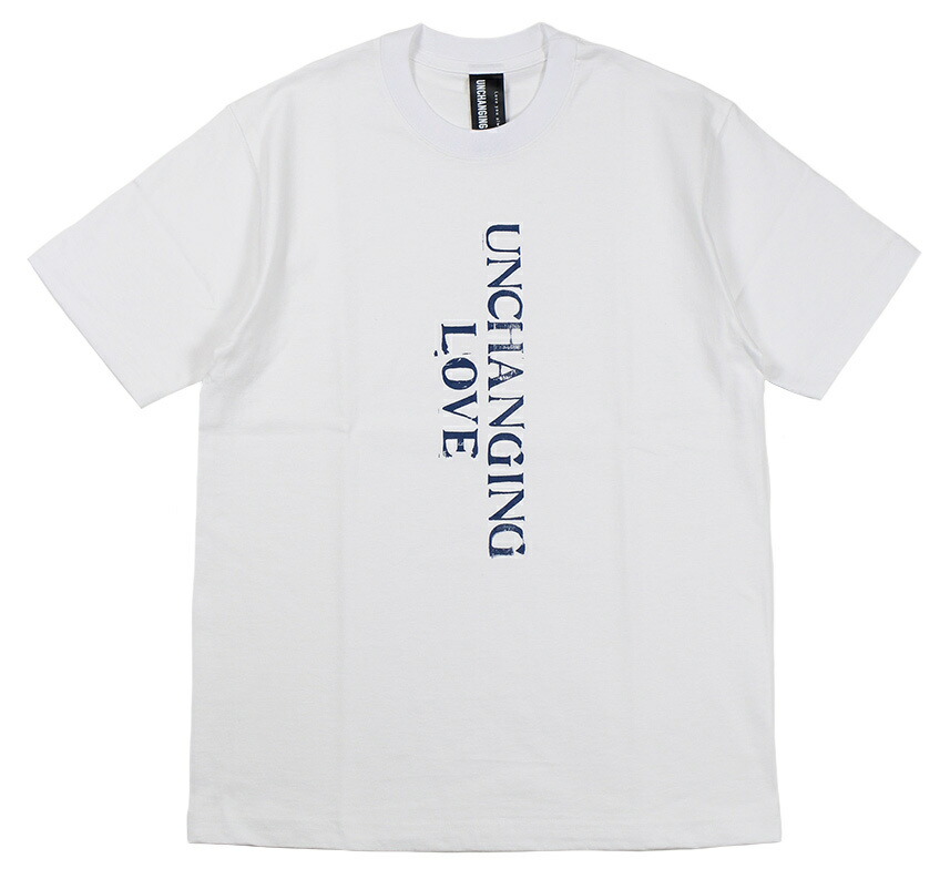 UNCHANGING LOVE [-SS UNCHANGING LOVE TEE SHIRT- BLUE&times;WHITE BODY size.S,M,L,XL]｜KNOCK 店