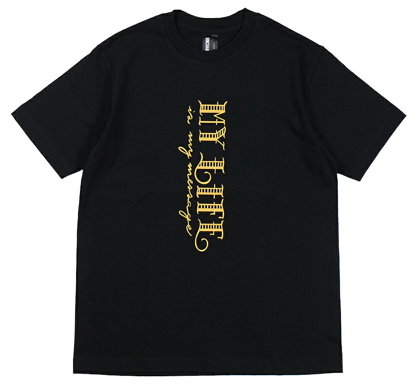 UNCHANGING LOVE [-SS MY LIFE TEE SHIRT- MSTD×BLACK BODY size.S,M,L,XL]