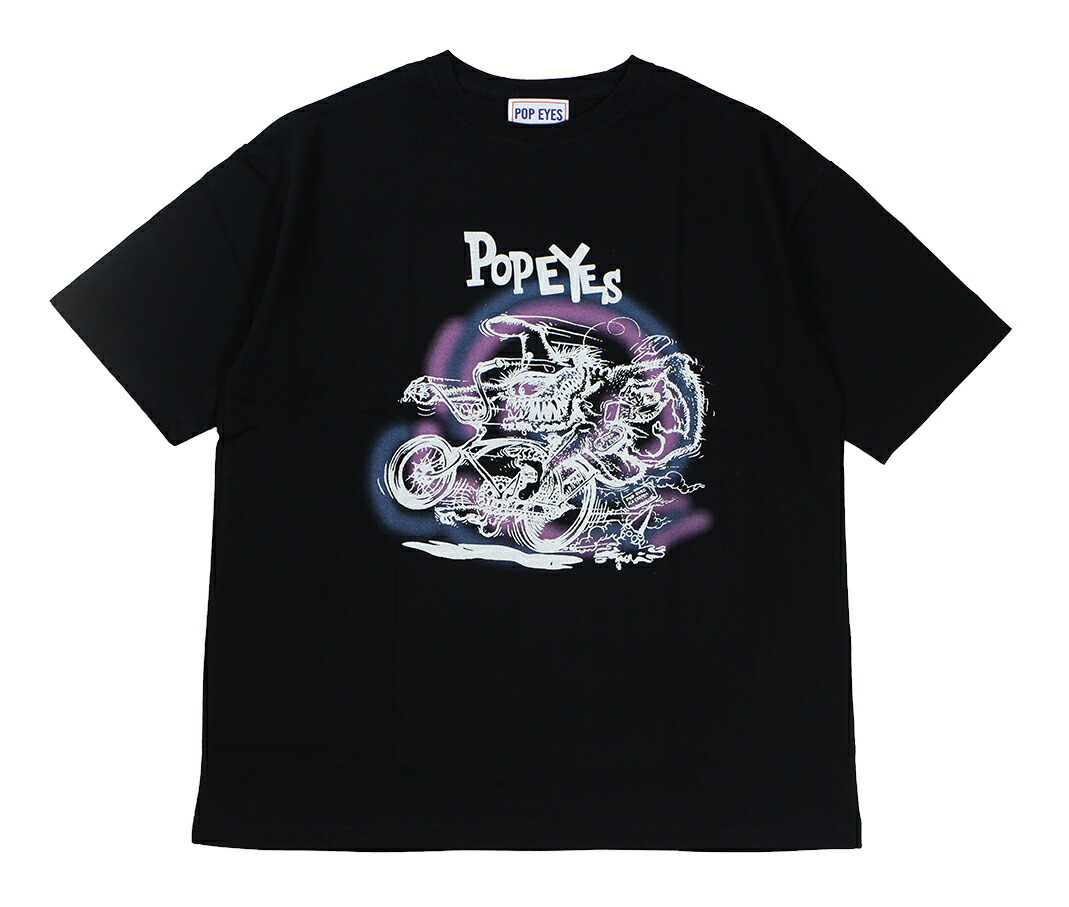POP EYES [-SLAVE OF PPE EASY TEE SHIRT SS- BLK size.M,L,XL] メンズファッション-トップス-Tシャツ・カットソー