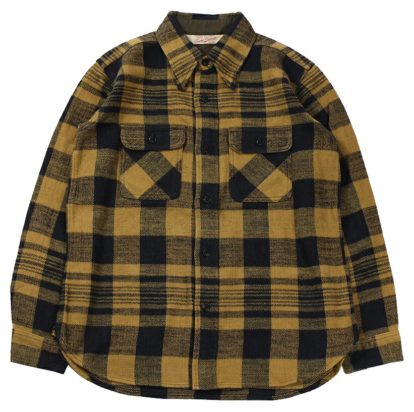 TROPHY CLOTHING [-Buffalo L/S Shirt- Mustard size.14,15,16,17]｜KNOCK 店