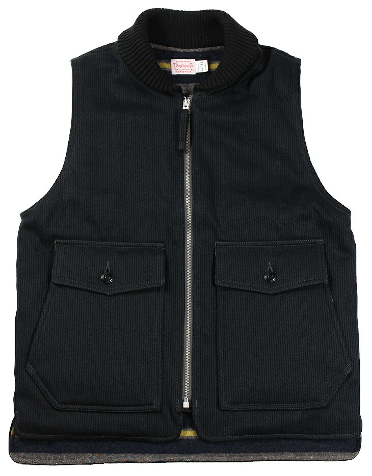 Trophy Clothing 1605 ベスト 36 ブラック 日本製 Trophy Clothing 1605 ベスト 36 ブラック 日本製 全3色【TROPHY