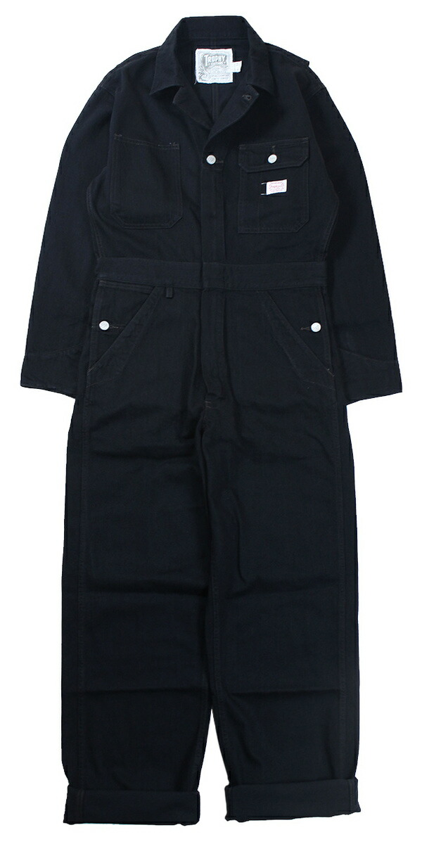 TROPHY CLOTHING [-UNION ALLS- Black size.36,38,40,42]