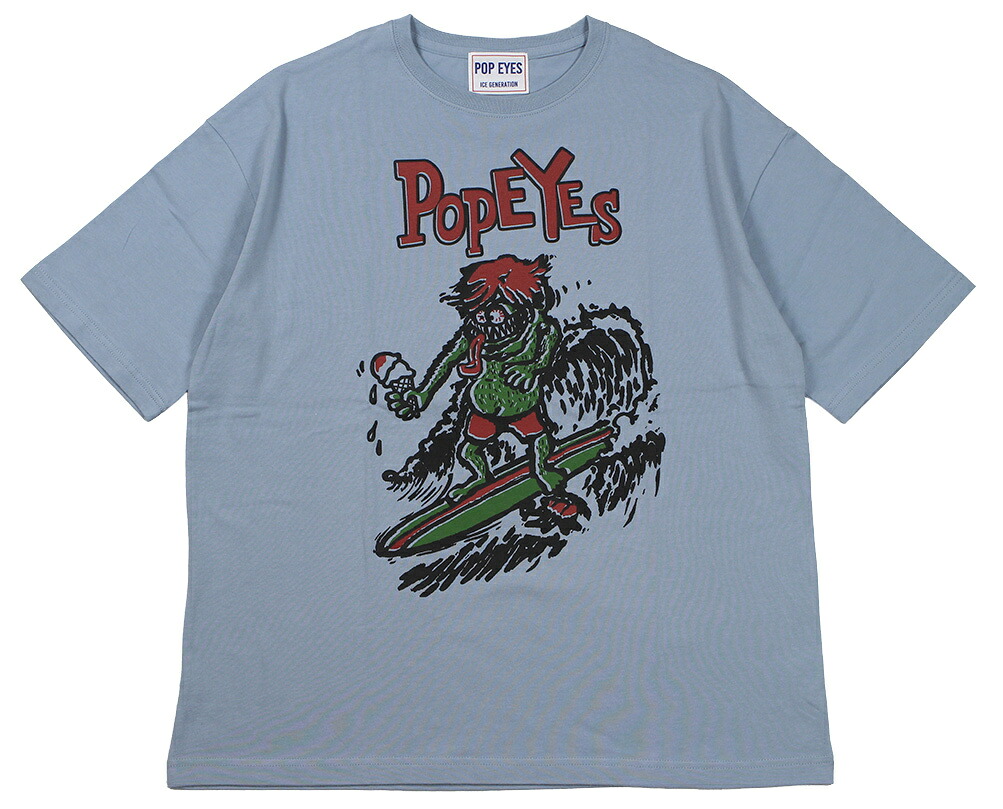 POP EYES [-ICE FINK EASY TEE SHIRT SS- SAX size.M,L,XL]
