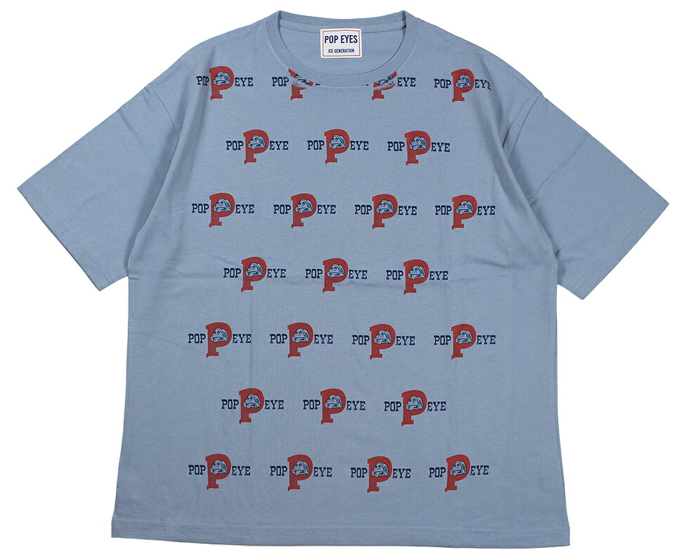 POP EYES [-LOT OF POPEYES EASY TEE SHIRT SS- SAX BLUE size.M,L,XL]