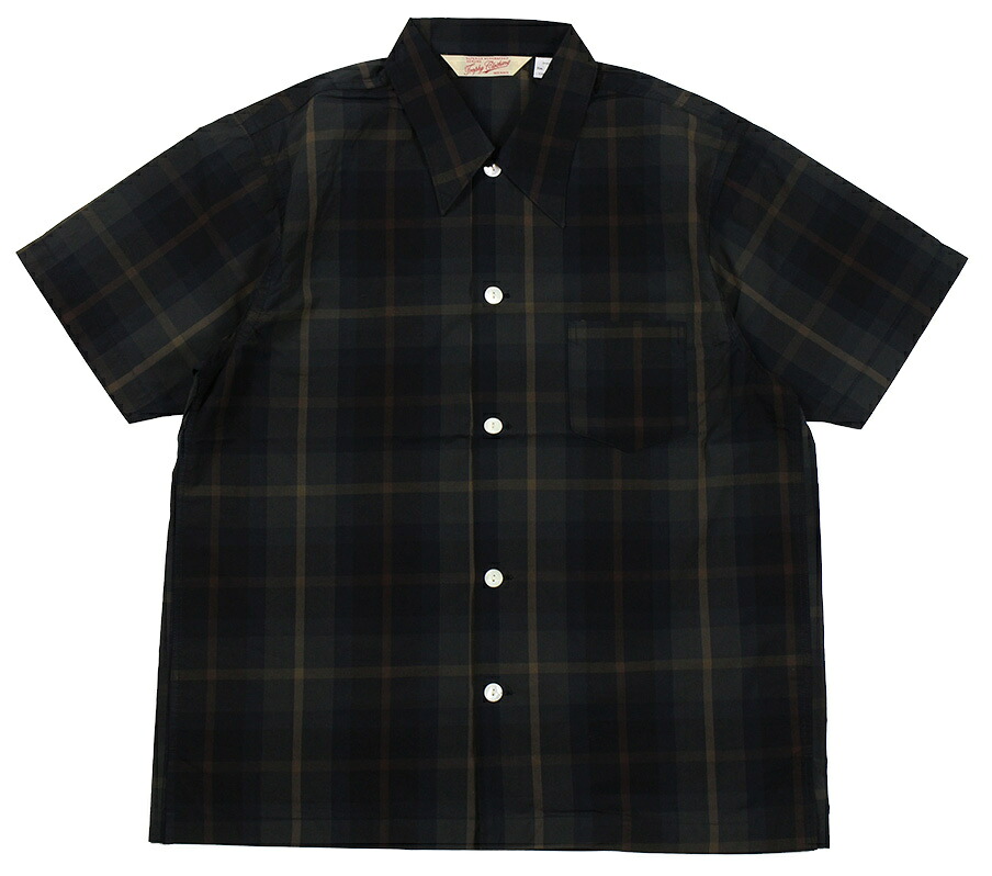 TROPHY CLOTHING [-SKIPPER CHECK S/S SHIRT- Olive size.14,15,16,17]｜KNOCK 店