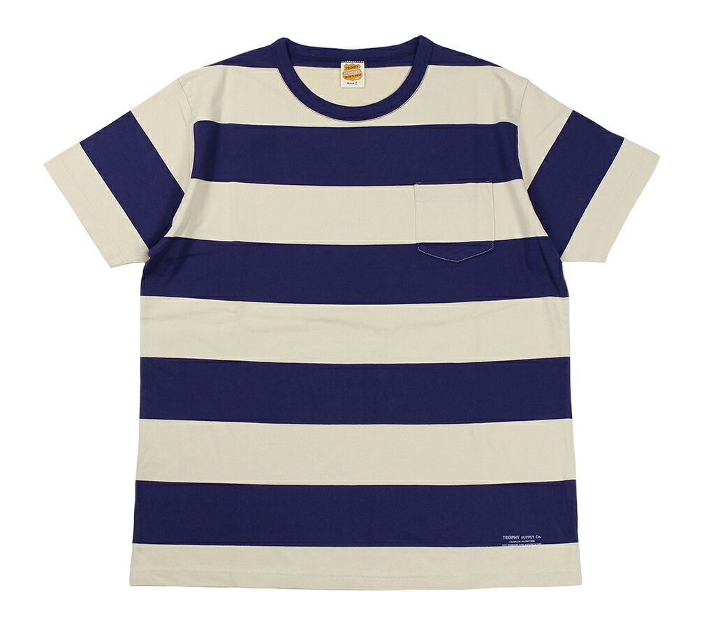 TROPHY CLOTHING [-WIDE BORDER S/S TEE- Purple size.36,38,40,42]｜KNOCK 店