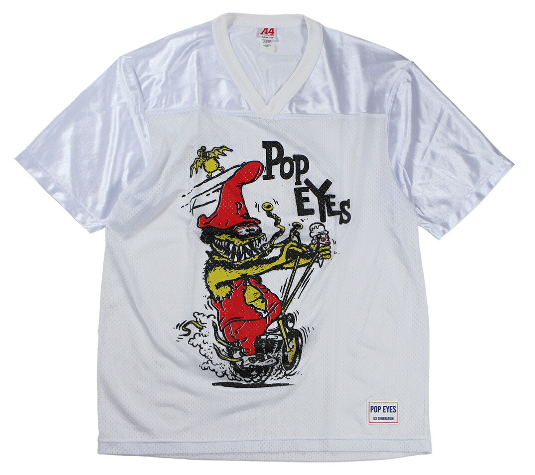 POP EYES [-PPE BROTHERS GAME SHIRT SS- WHT size.M,L,XL]