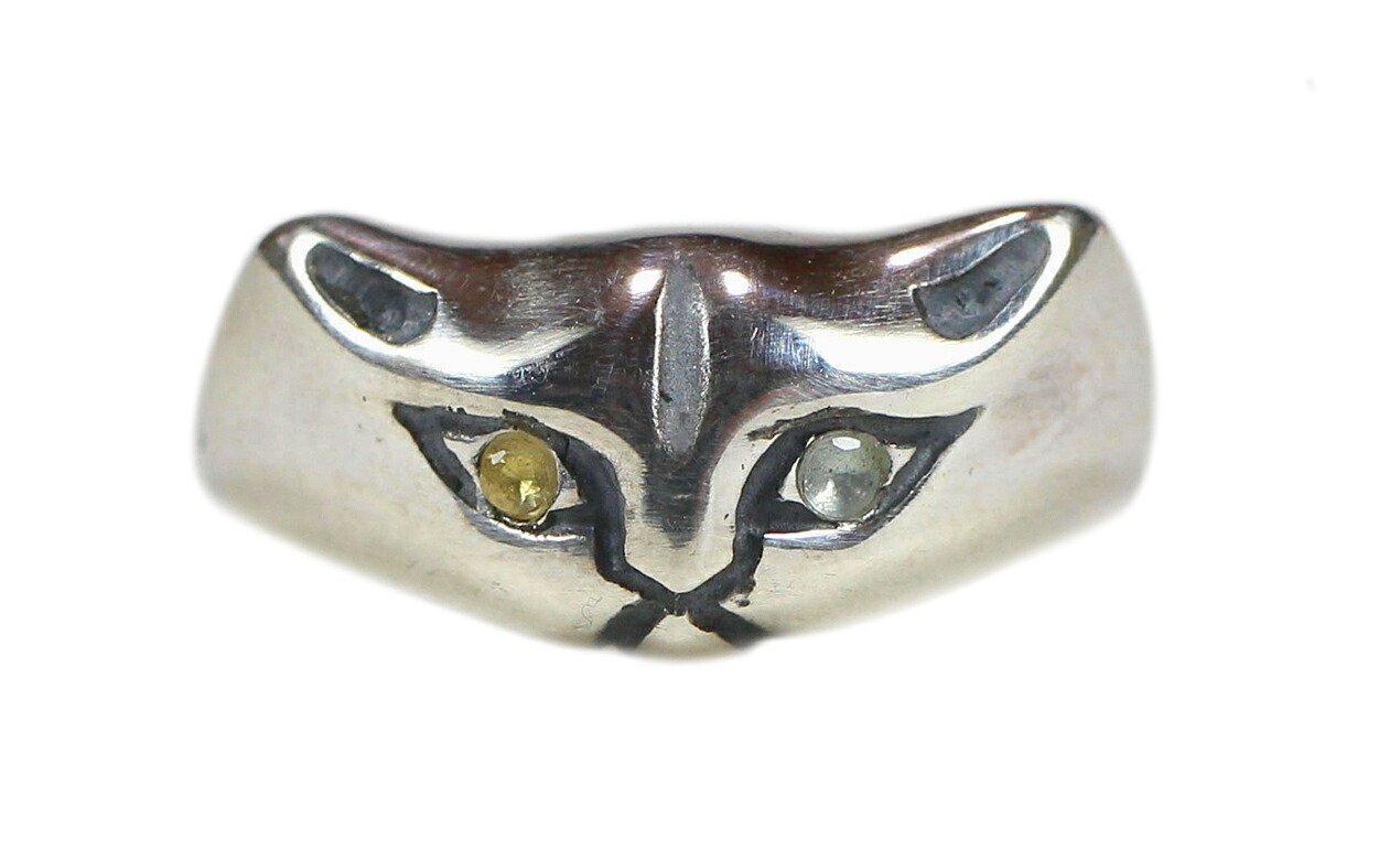 galcia [-"24R-CAT101S : RING / CAT / SMALL" イエローサファイア1.5&times;アクアマリン1.5- 7号]｜KNOCK 店