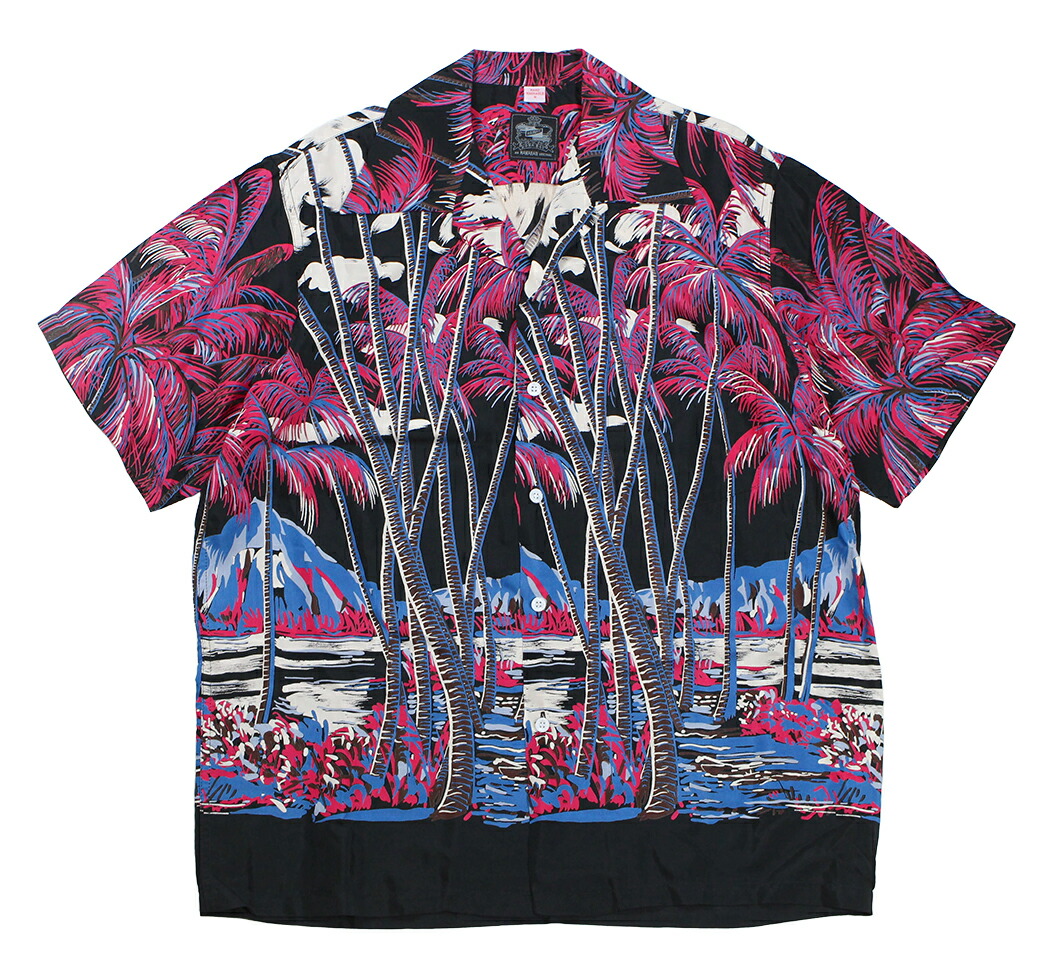 Kona Bay Hawaii [-Diamond Head- Black size.S,M,L,XL] カジュアルシャツ-トップス-メンズファッション