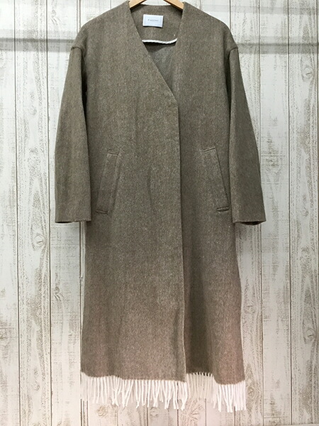 【中古】PHEENY BEAVER FRINGE COAT PA19-CO03 フィーニー コート※2021年4月入荷※｜ノッカーランド　店