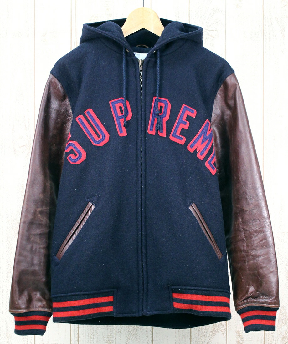 【中古】Supreme HOODED VARSITY JKT 12AW ※2016年5月入荷※