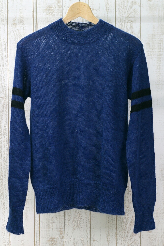 【中古】Gallery 1950 Mohair ArmLine Crew Neck Knit NF-151101T ※2016年8月入荷※|ノッカーランド 店
