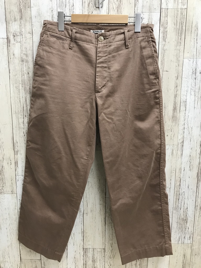 楽天市場】AURALEE オーラリー 23AW WASHED HEAVY CHINO WIDE