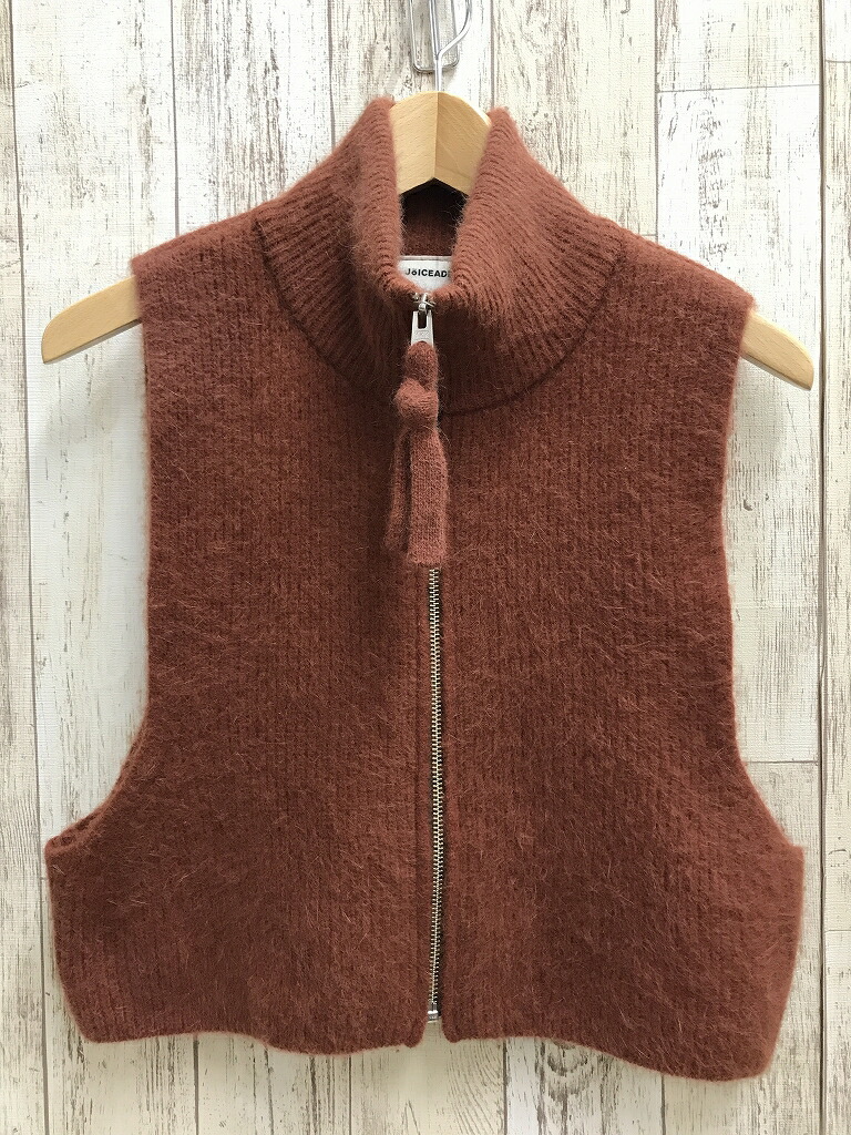 【中古】JOICEADDED Fluffy Knit Zip Up Vest ジョイスアディッド ベスト J233KN07 ※2026年3月入荷※