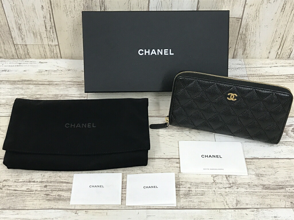 【中古】CHANEL シャネル マトラッセ 古典派音楽 ロング ウォレット 銭入れ ※2026年6月入荷※
