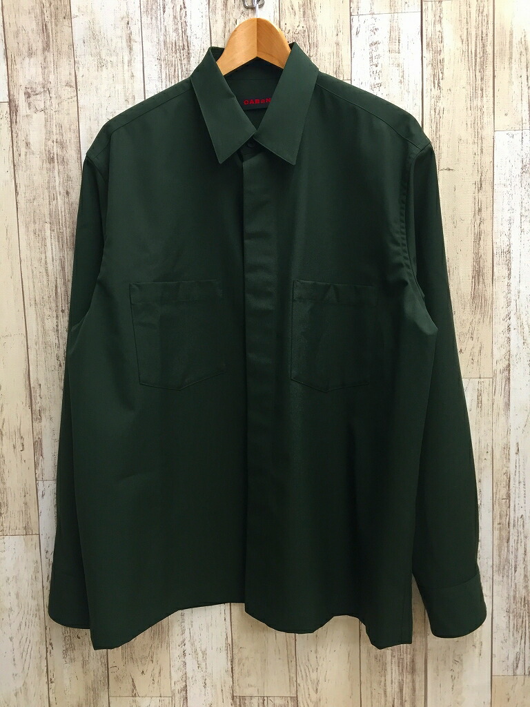 美品 CABaN ドライウールタイプライター オーバーサイズシャツキャバン 濃紺 美品 CABaN ドライウールタイプライター オーバーサイズシャツ
