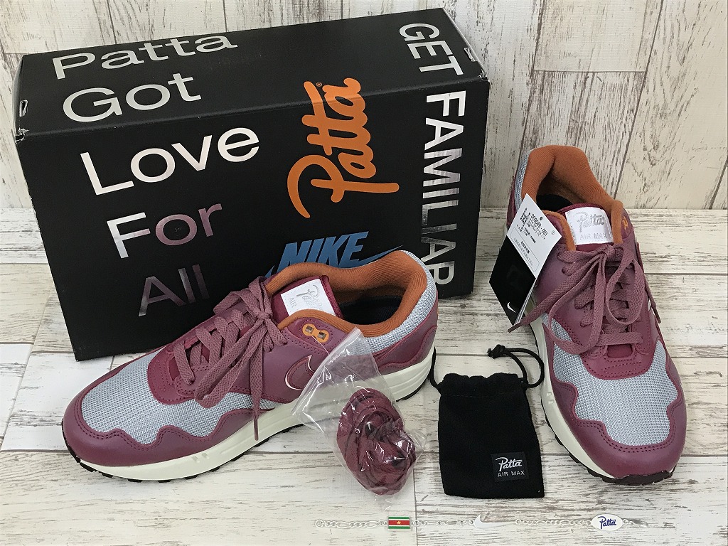 【中古】Patta × NIKE AIR MAX 1 NIGHT MAROON DO9549-001 ナイキ ※2025年8月入荷※