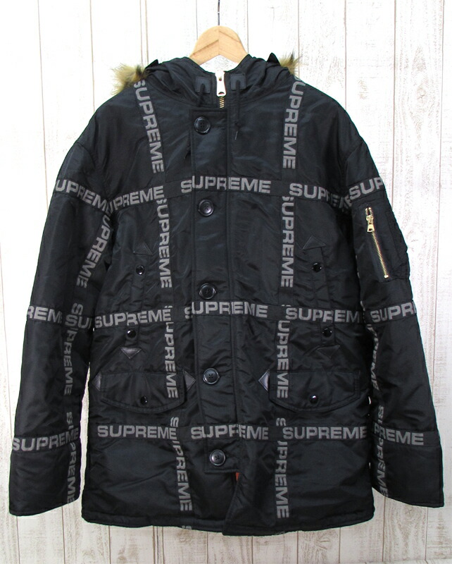 ジャケット・アウター Supreme 18AW Logo Tape N-3B Parka M Supreme Logo Tape N-3B Parka (FW18) - $378