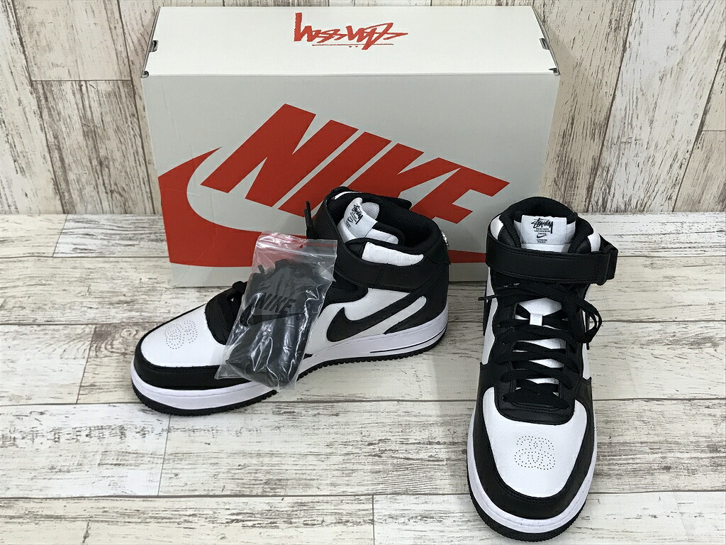【中古】STUSSY &times; NIKE AIR FORCE 1 '07 MID SP DJ7840-002 ※2026年6月入荷※｜ノッカーランド　店