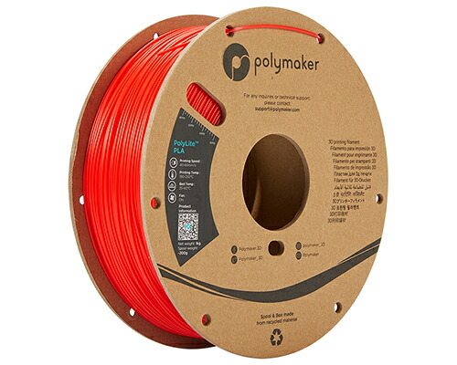 Polymaker PolyLite PLA レッド 1kg