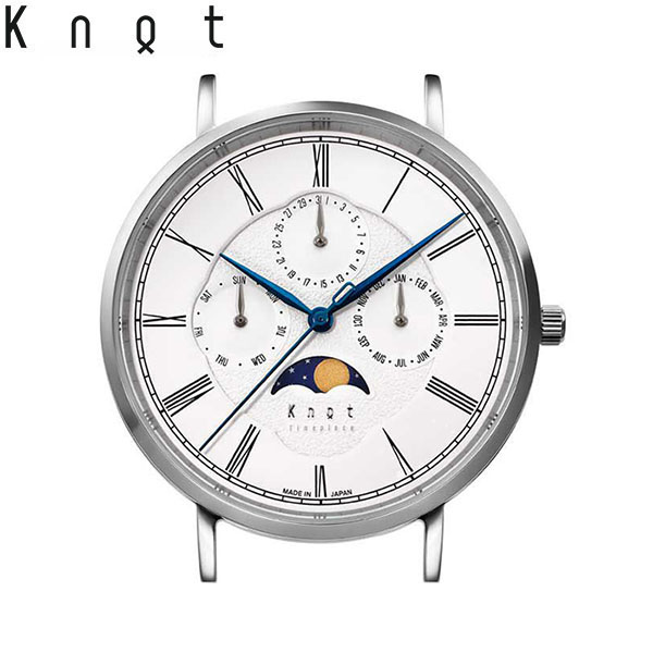 上品】 Knot ノット 時計 クラシック ムーンフェイズ シルバー