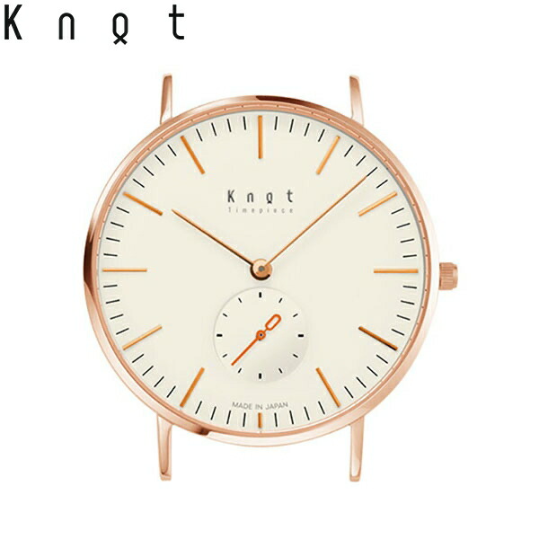 楽天市場 ギフト包装無料 Knot ノット クラシック スモールセコンドローズゴールド アイボリー時計本体のみ ベルト別売り メンズ 男性 女性 腕時計 サファイアガラス 日本製 ウォッチ 日本製 おしゃれ Maker S Watch Knot