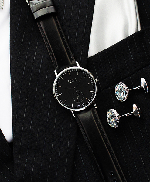 【楽天市場】Knot ノット 時計 クラシック スモールセコンド シルバー ＆ ブラック 時計本体のみ（ベルト別売り） 腕時計 メンズ