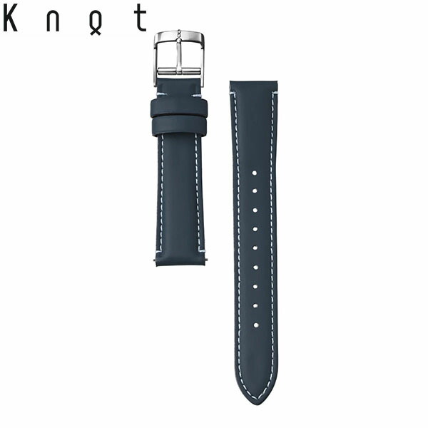 knot ベルト　クロコダイル Knot S18-TD-DB 時計ベルト バンド 本革 18mm ダークブラウン