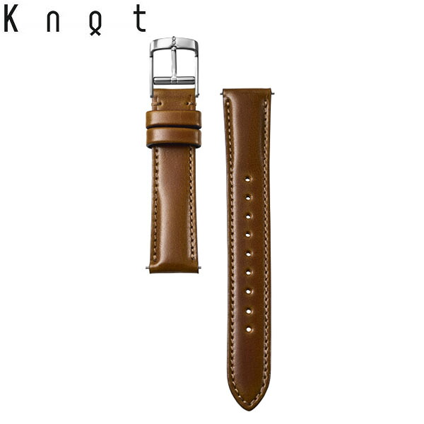 Knot ノット 時計 プレミアムコードバン ストラップ テーパードシェイプ 時計ベルト 18mm オーク ベルトのみ購入はメール便のため代引き・着日指定・包装不可 スペアベルト 日本製 腕時計 ウォッチストラップ 2025年8月