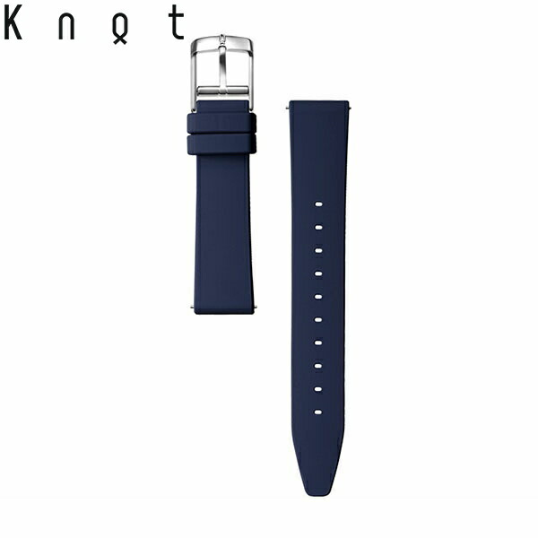 Knot ノット 時計 シリコンラバーストラップ 時計ベルト 18mm ネイビー ベルトのみ購入はメール便のため代引き・着日指定・包装不可 スペアベルト 日本製 腕時計 ウォッチストラップ 7,150円